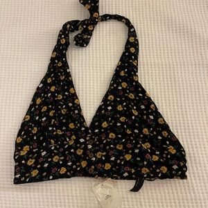 Urban outfitters floral halter top size small